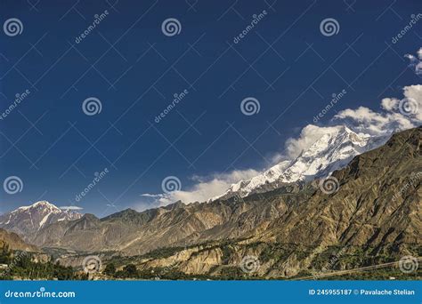 Rakaposhi Peak 7788m From Hunza Valley Gilgit Northern Pakistan Passu