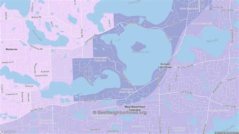 Orchard Lake Village MI Political Map Democrat Republican Areas In