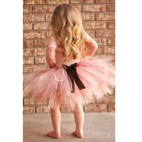 Lovely Pink Tulle Girl Tulle Skirts With Bow Pleat Cute Short Skirts