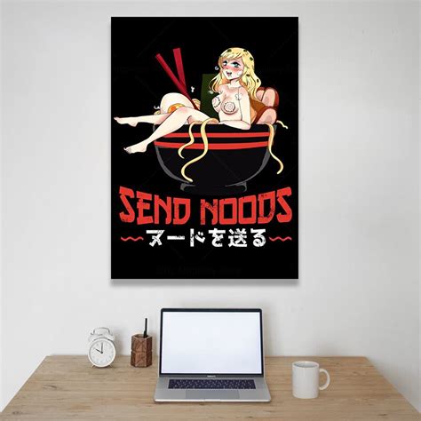 Home Decor Modular Noods Ramen Hentai Poster Pictures Wall Art Canvas 1