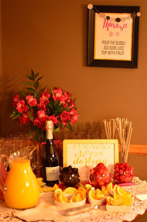 Pin By Madalyn Berg On Kate Spade Themed Bridal Shower Mimosa Bar Bridal Shower Bridal Shower