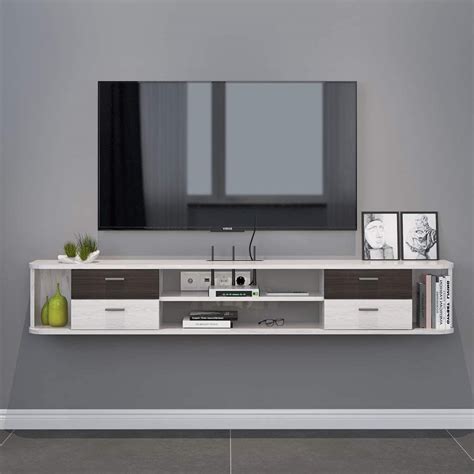 Buy Wall Mounted Floating Tv Stand Media Console Entertainment Gaming