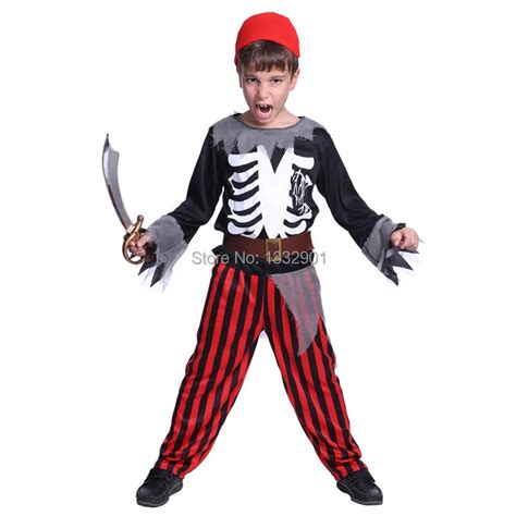 Kids Boys Toddler Zombie Pirate Skeleton Vampire Halloween Costumes 5 9