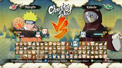 Naruto Ultimate Ninja Storm 3 Character List Opecnh