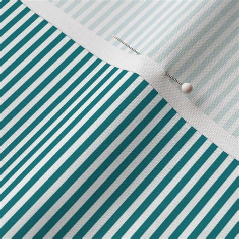 Dark Teal Pinstripes Fabric Spoonflower