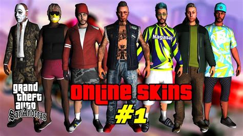 Gta San Andreas Online Skins 1 Gta5 Para Gta Sa Mod