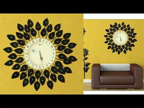 Wall clocks are some of the most underrated objects in your home. DIY Floral Designer Wall Clock/Diy wall clock/Wall Decor ...
