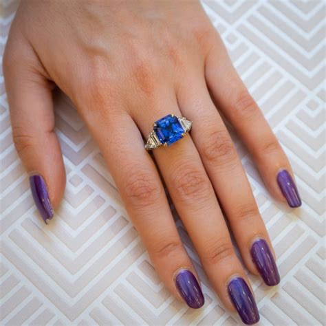 Cartier Sapphire And Diamond Ring Platinum And Gold Moira Fine Jewellery