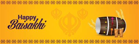 Creative Vector Illustration Of Happy Vaisakhi Banner 2051143 Vector