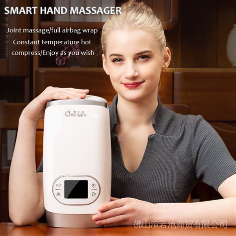 Cordless Electric Hand Massager Machine With Heat 3 Levels Pressure Point Therapy Massager For