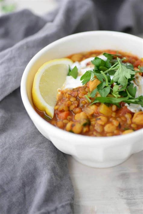 Moroccan Lentil And Chickpea Soup Delish Knowledge