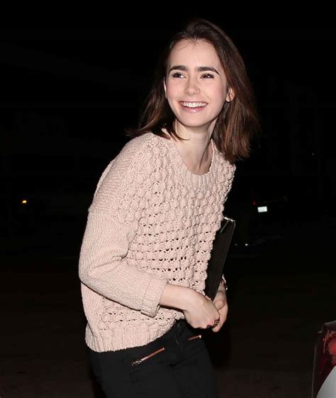 Lily Collins Night Out Style February 2015