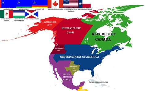 Alternate Map Of America Imaginary Maps Fictional Maps North