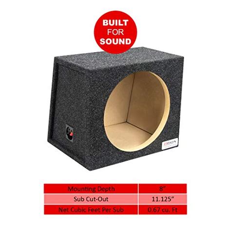 Bbox Single 12 Inch Subwoofer Sealed Enclosure Fits Under The Seat On