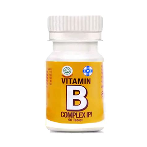 Vitamin B Complex Ipi 90 Tablet Kegunaan Efek Samping Dosis Dan