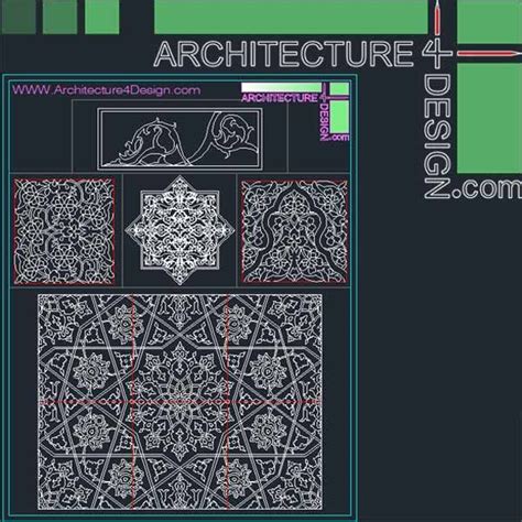 340 islamic architecture ornament motifs and arches for autocad (dwg file). 340 Islamic architecture ornament motifs and arches for ...