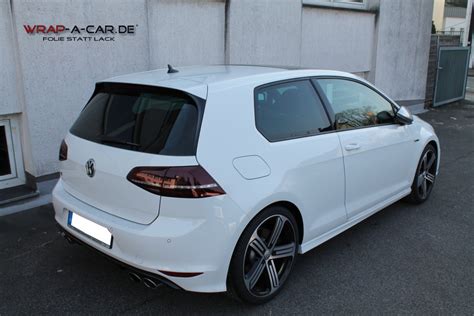 Wir bieten premium folierung, autofolierung, scheibentönung, car wrapping, werbebeschriftung, steinschlagschutzfolien in gebiet hamburg und umgebung an. Folierung VW Golf 7 R
