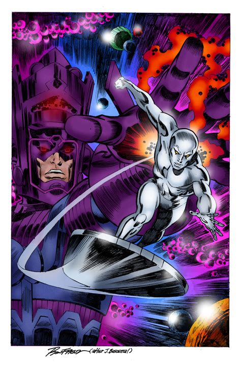 Silver Surfer And Galactus Ron Frenz By Xts33 On Deviantart Silver