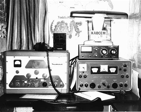 Ham Vintage Plate Radio Marked Knob Dial Military