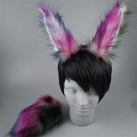 Brown Bunny Ears And Tail Etsy