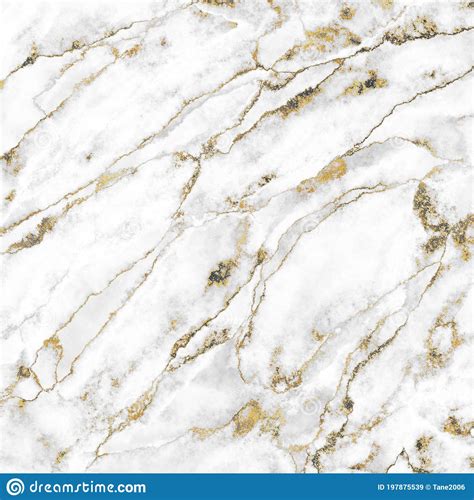 Abstract Background White Marble With Gold Veins Stone Texture