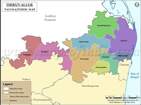 Thiruvallur Tehsil Map Thiruvallur Taluk Map