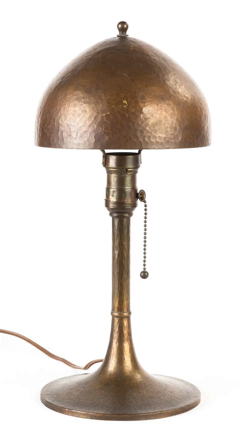 Roycroft Hammered Copper Table Lamp Cottone Auctions