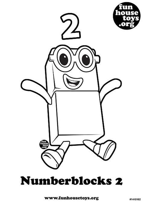 Numberblocks 2 Printable Coloring Pagej Coloring Pages Coloring