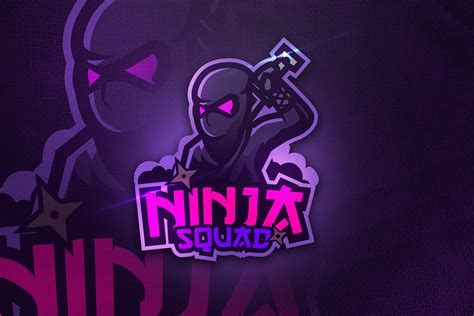 Ninja Squad Mascot And Esport Logo ~ Logo Templates ~ Creative Market