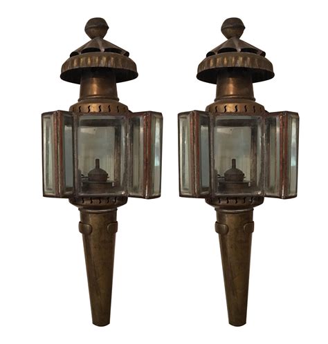 Amazon's choice for solar powered carriage lights. Vintage Carriage Oil Lamps - Pair | Chairish