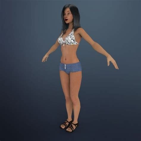 Sexy Girl Shuzi 3d Model Cgtrader