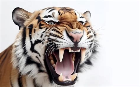 Premium Photo A Tiger With Its Mouth Open And The Mouth Wide Open