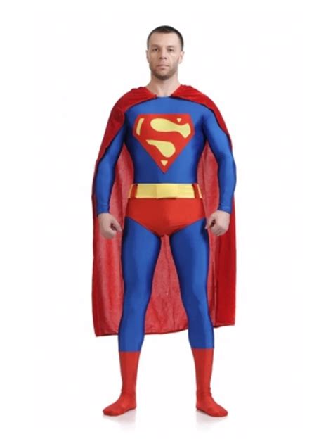 superman mascot costume character birthday party halloween fancy cosplay dress adult size outfit