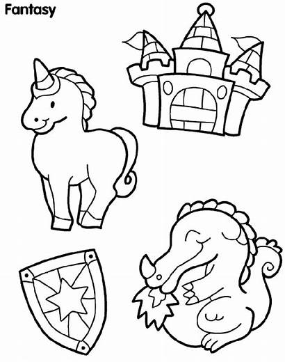Castle Coloring Creatures Pages Crayola Colouring Knights
