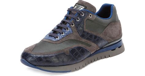 Also set sale alerts and shop exclusive offers only on shopstyle. Lyst - Stefano Ricci Crocodile and Leather Sneakers in ...