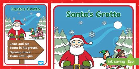 Santas Grotto Display Poster