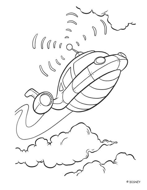 Color This Beautiful Rocket A Nice Coloring Page About The Movie