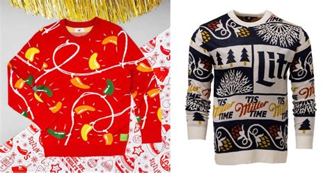 Ugly Holiday 2022 Sweaters Chilis Miller Light And More