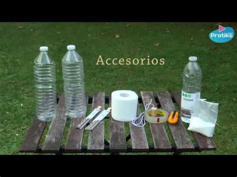 4 llena la botella que cortaste. Cohete de botella plástica descripción - YouTube