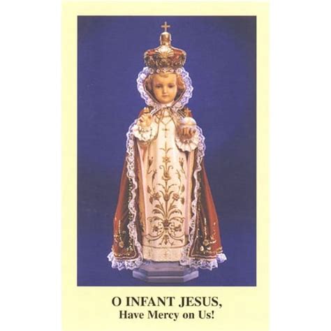 Novena To The Infant Jesus Of Prague Prayercard Pack Of 100 The