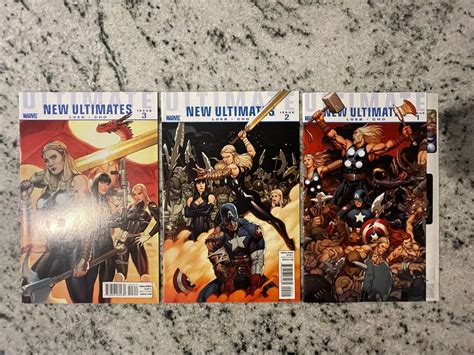 Lot Of 3 New Ultimates Marvel Comic Books 1 2 3 Avengers Hulk Thor 72