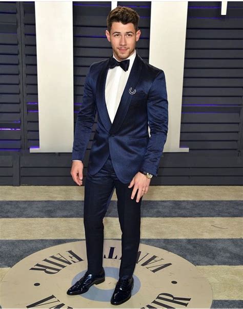 nick jonas oscars 2019 groom dress men tuxedo for men prom suits