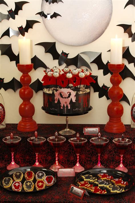 Halloween Dessert Table Vampire Party — Chic Party Ideas