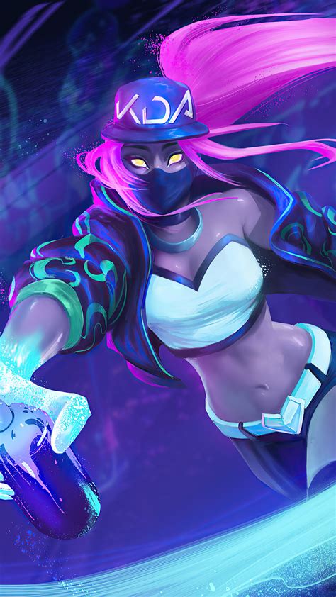 1080x1920 Kda Akali League Of Legends 4k Artwork Iphone 76s6 Plus