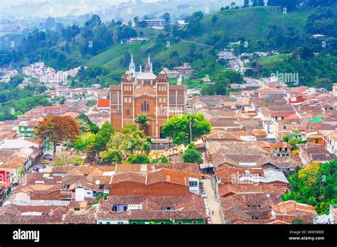 Ver En Vista Aérea Del Municipio Jericó Antioquia Colombia Fotografía