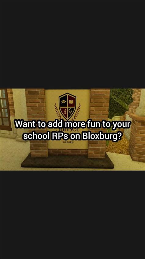 Bloxburg School Rp Ideas With Decals School Decal What To Do When