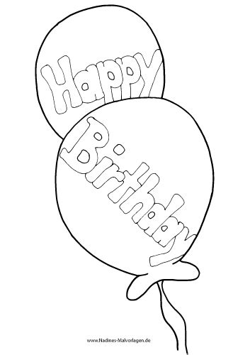 Ausmalbilder Geburtstag Luftballons Luftballons Malvorlage Zum My Xxx