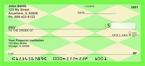 New Argyle Check Designs Personal Checks