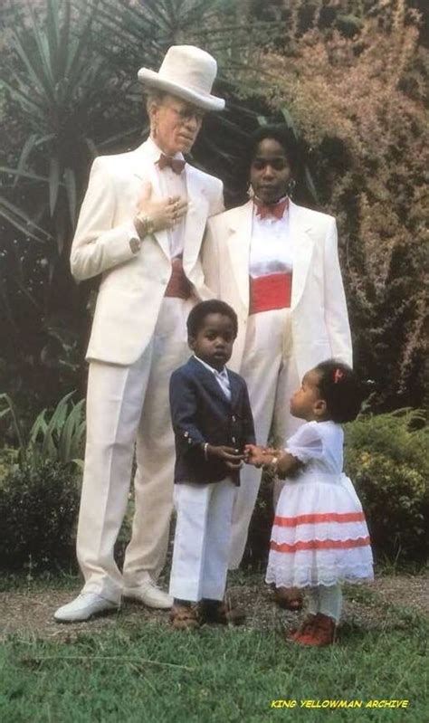 Yellowman 1986 With Wife Rosie Children Karim And Kreema Roots Reggae