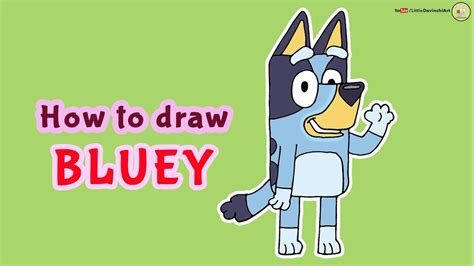 How To Draw Bluey Easy Drawing Tutorial For Kids Youtube